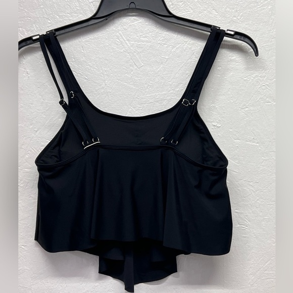 WOMEN’S Flowy Ruffled Flounce Tankini Swimsuit Top - L - Picture 6 of 11